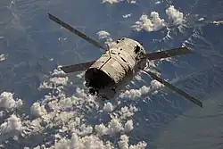 ATV Albert Einstein zbliżający się do stacji