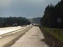 A16 w pobliżu Wilna