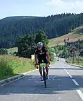 Kolarz podczas Klasyka Kłodzkiego (2009)