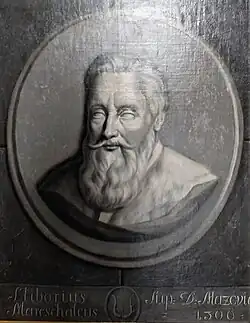 Portet Ścibora Rogali wraz z herbem