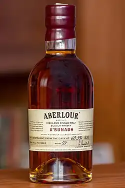 Butelka Aberlour A'bunadh z 59 partii