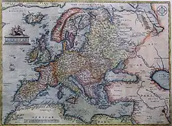 Mapa Europy (1595)