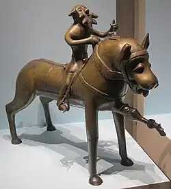 Akwamanila w kształcie rycerza na koniu (Norymberga ?, ok. 1450)