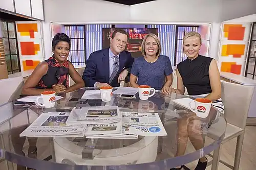 Aktorka Malin Åkerman w studio Today (2015 r.).