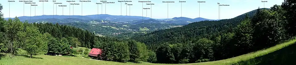 Panorama widokowa z polany