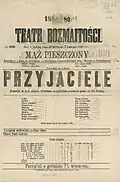 Afisz – Warszawa, 1880, Teatr Rozmaitości