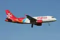 Airbus A319 w barwach Air Malta