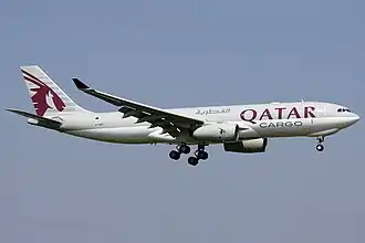 Airbus A330-243F w barwach linii Qatar Airways Cargo
