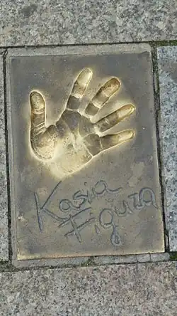 Odcisk dłoni Katarzyny Figury