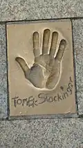 Odcisk dłoni Tomasza Stockingera