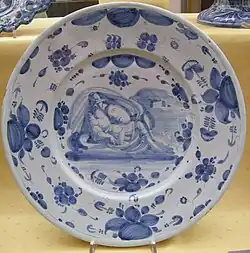 Talerz z manufaktury Grosso w Albisoli, 1650–1700