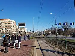 Widok na północ od ulicy Mogilskiej