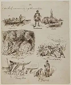 Historia legendarnego wodza wikingów Lodbroka (1866), Muzeum Narodowe w Krakowie