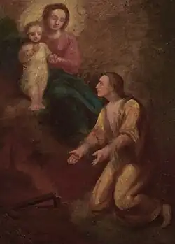 Św. Jan Kanty przed Matką Boską, 1870, Muzeum Narodowe w Krakowie