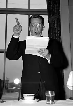 Aleksander Kiereński przemawiający w 1938