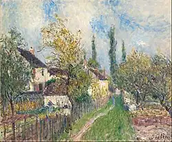 Alfred Sisley, Ścieżka do Sablons, 1883