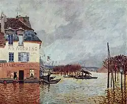 Powódź w Port-Marly, 1876, Muzeum d’Orsay, Paryż