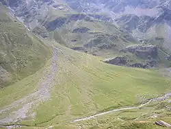 Stożek napływowy w Pirenejach.