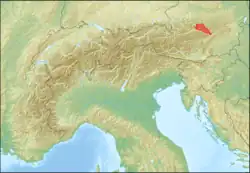 Mapa pasma górskiego