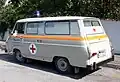 Škoda 1203 Ambulans – tył pojazdu