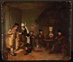 Scena we wnętrzu kanadyjskiego pubu