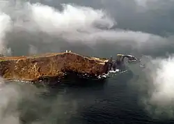 Widok z lotu ptaka na Anacapa Island