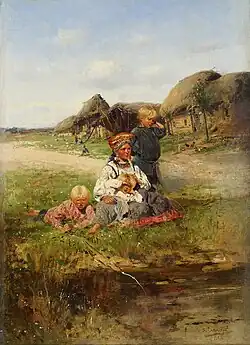 Chłopka z dziećmi (1883)