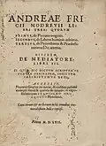 Andreae Fricii Modrevii Libri tres 1562