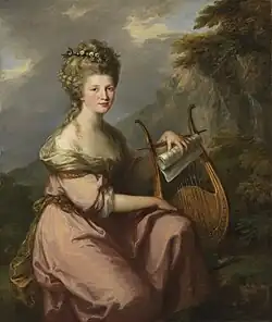 Angelika Kauffmann, Portret Sarah Bates jako Muzy, ok. 1780–1781