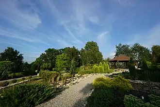 Widok na kolekcję ogrodów tarasowych.