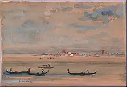 Gondole (akwarela i gwasz na papierze), niedatowana, Phillips Collection