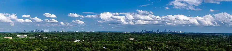 Topografia i geografia Atlanty, w maju 2013