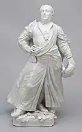 August III w stroju polskim figura z porcelany miśnieńskiej