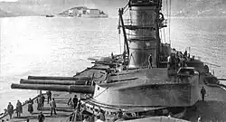 Wieża artylerii głównej pancernika Dante Alighieri