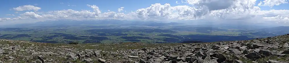 Panorama z Diablaka w kierunku południowym