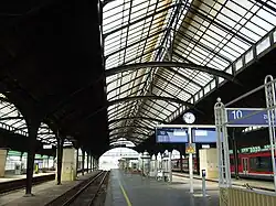 Stacja kolejowa Görlitz, hala dworcowa (kwiecień 2007)
