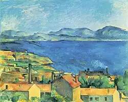 Paul Cézanne, Zatoka Marsylska widziana z Estaque (wersja z 1885)