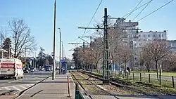 Widok na wschód od pętli tramwajowej „Bronowice Małe”