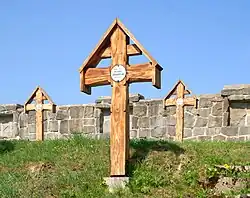 Mogiła z krzyżem rosyjskim