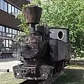Lokomotywa Dvica przed muzeum (2008)