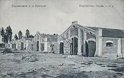 Baranowicze - hangary kolejowe wykorzystywane jako koszary