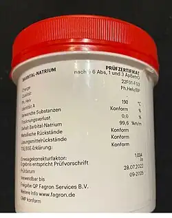 Surowiec farmaceutyczny do receptury (Niemcy, 2023)