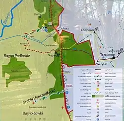Mapa ścieżki i szlaku