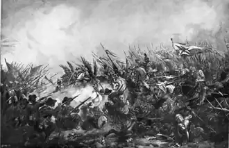 Jan Gniewosz na czele chorągwi husarskiej, Juliusz Kossak