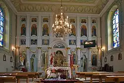 Ikonostas w zabytkowej cerkwi