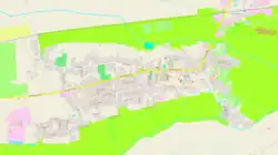 Mapa konturowa Bełza, blisko górnej krawiędzi po prawej znajduje się punkt z opisem „Bełz”