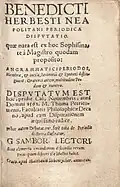 Periodica dispvtatio 1562