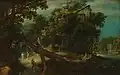 Pejzaż górski z myśliwymi Rijksmuseum Amsterdam, ok. 1600-1640