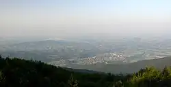 Widok na Berkowicę z wysokości nowego schroniska Kom