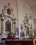 Ołtarze w kościele św. Wojciecha